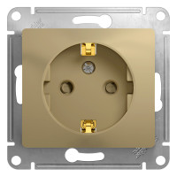 GLOSSA РОЗЕТКА с заземлением со шторками, 16А, механизм, ТИТАН GLOSSA РОЗЕТКА с заземлением со шторками, 16А, механизм, ТИТАН