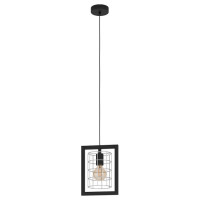 43662 Подвесной потолочный светильник (люстра) JUBILY, 1Х40W, E27, L220, B145, H1100, сталь/цинк, че