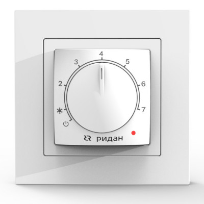 Терморегулятор Ридан Twist, с датчиком пола, белый, 16А , 21RT0101R