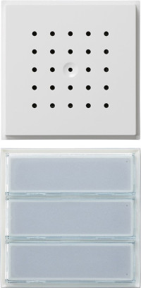 126166 Gira Кнопка домофона с динамиком. трехканальная