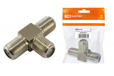 Соединитель кабеля тройник гнезда, инд. упаковка TDM Electric, SQ1809-0017