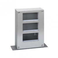 Simon Cima 500 Сталь Башня односторонняя на 3 модуля, 168х68х235,5мм, опора 68х221мм, 52510213-036