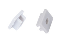 Donel,Боковая заглушка с отверстием для профиля DN18510 Цвет:Серый,Серия:DN8ALE, DNCAP18510G1