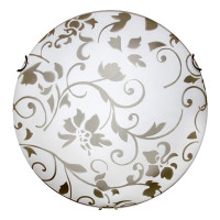 Arte Lamp ORNAMENT, Светильник потолочный, цвет арматуры - ХРОМ, цвет плафона/декора - БЕЛЫЙ, 1х100W E27, A4120PL-1CC