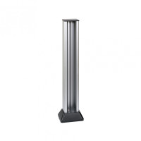 Simon Cima 500 Алюминий/Графит Миниколонна 1-сторонняя на 5 модулей, 741х71,5(125)х109,5(164) мм, 52550115-033
