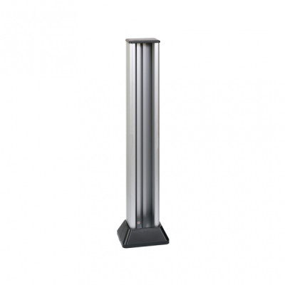 Simon Cima 500 Алюминий/Графит Миниколонна 1-сторонняя на 5 модулей, 741х71,5(125)х109,5(164) мм, 52550115-033