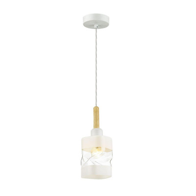 LUMION 4491/1 COUNTY LN20 170 белый, дерево Подвес E27 60W 220V BONNIE