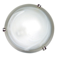 Arte Lamp SYMPHONY, Светильник потолочный, цвет арматуры - ХРОМ, цвет плафона/декора - БЕЛЫЙ, 1х60W E27, A3430AP-1CC