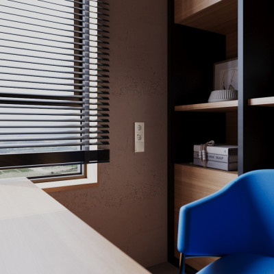 Накладка для розетки с заземлением и защитными шторками, S70 Metal (платина), VLSM000710