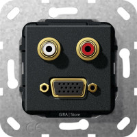 Разъем VGA, тюльпан аудио