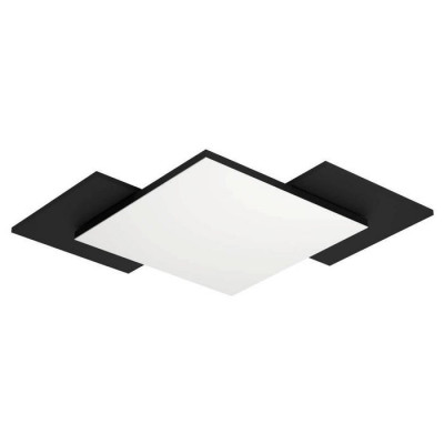 99656 Потолочный светильник TAMURIA, LED 24W, 2800lm, L435, B435, H70, сталь, дерево, черный, коричн