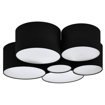 99509 Светильник потолочный PASTORE 2, 6x40W, E27, H285, ?990, cталь/текстиль, белый/черный