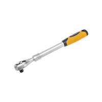 Ключ телескопический трещоточный 1/2, 307-434мм, CrV, двухкомпонентная рукоятка KRANZ, KR-12-8411