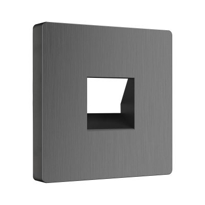 Werkel W1192004/ Накладка для телефонной розетки RJ-11 (графит рифленый), a050743