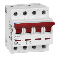 КЭАЗ Выключатель нагрузки модульный OptiDin BM63PL-440-УХЛ3 (ВМ63PL), 328175