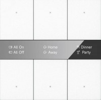 GVS CHPBD-06/36.2.10 Клавишный выключатель с дисплеем, 6 клавиш, белый