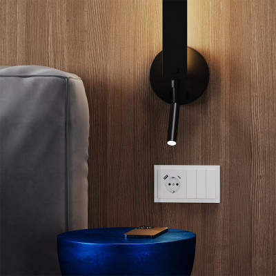 Розетка встраиваемая VOLTUM S70 с заземлением и защитными шторками, 16А, с USB, A+С, (белый глянцевы, VLS040501