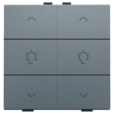 Niko Home Control Свинцово-серый Кнопка  управления двухканального диммера, 220-51046