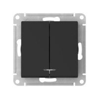 ATN001053S - ATLASDESIGN 2-клавишный ВЫКЛЮЧАТЕЛЬ с подсветкой, сх.5а, 10АХ, мех., быстрозажим. клем., КАРБОН, Systeme Electric ATN001053S - ATLASDESIGN 2-клавишный ВЫКЛЮЧАТЕЛЬ с подсветкой, сх.5а, 10АХ, мех., быстрозажим. клем., КАРБОН, Systeme Electric