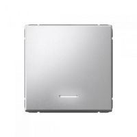 GAL000313S - ARTGALLERY 1-клавишный ВЫКЛЮЧАТЕЛЬ с подсветкой, 10АХ, механизм, быстрозажим. клем., АЛЮМИНИЙ, Systeme Electric