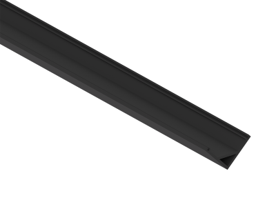 Donel,Угловой алюминиевый профиль,  16х16х2000. Цвет: Черный матовый, RAL9005,Серия:DN8ALE, DN18503RAL9005