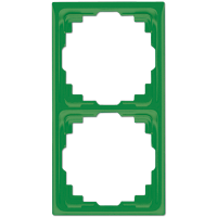 Рамка для инсталляции в кабельных каналах, 2-кратная; зеленая, CD582KGN