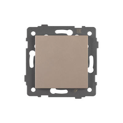 Механизм выключателя одноклавишный самовозвратный SWT-MKR1-PL-GD-V (250V, 10A) (Arlight, -), 049882