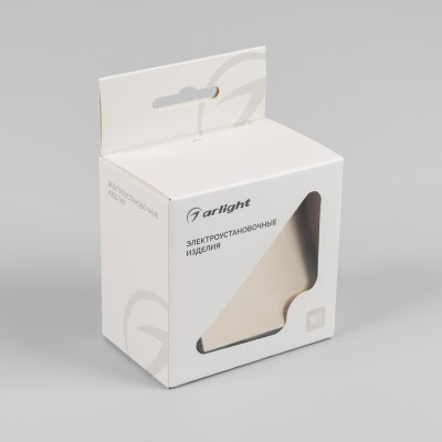 Механизм выключателя одноклавишный самовозвратный SWT-MKR1-PL-GD-V (250V, 10A) (Arlight, -), 049882