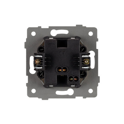 Механизм выключателя одноклавишный самовозвратный SWT-MKR1-PL-GD-V (250V, 10A) (Arlight, -), 049882