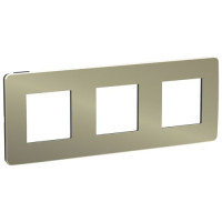 рамка 3-постовая, БРОНЗА/антрацит