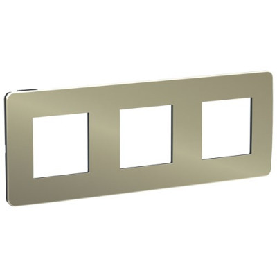 рамка 3-постовая, БРОНЗА/антрацит