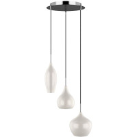 Lightstar 803050 (MD2098A-3W) Подвес PENTOLA 3х40W E14  ХРОМ/БЕЛЫЙ (в комплекте)