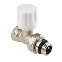 Вентиль радиаторный прямой ручной с кольцом 1/2", TR.213.04