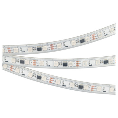 Светодиодная лента герметичная SPI-P-B60-12mm 12V RGB-PX3 (14.4W/m, IP66, 5060, 5m) (Arlight, Закрытый, IP66), 026365(3)