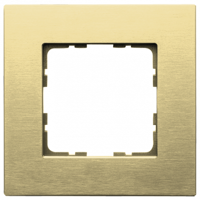 Рамка 1-постовая, алюминий Champagne Gold, G1001AG, Jasmart Electric