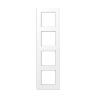 Рамка 4 поста; серия A550; термопласт; белый матовый, A5584BFWWM