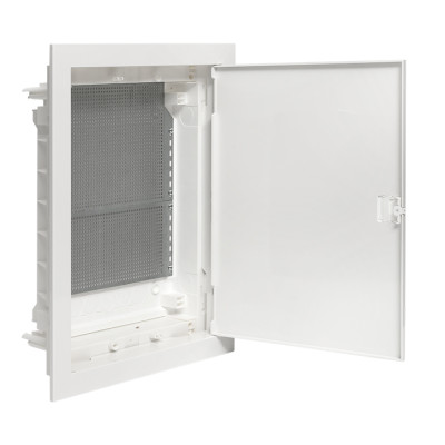 Встраиваемый слаботочный щит "Nova" 2 габарит с пластиковой дверью IP40 EKF , nv-mb-pd-2