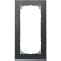 M-Pure D?cor 2-постовая рамка без перегородки, сланец/цвет алюминия