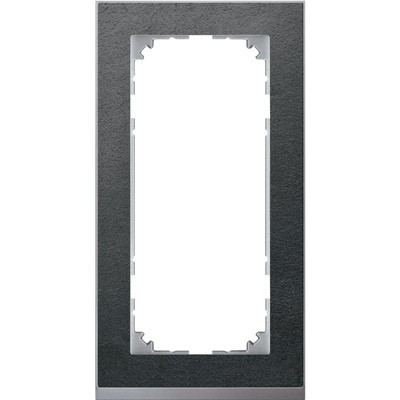 M-Pure D?cor 2-постовая рамка без перегородки, сланец/цвет алюминия