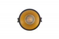 Denkirs DK3026-BG Встраиваемый светильник, IP 20, 10 Вт, GU5.3, LED, черный/золотой, пластик