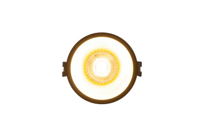 Denkirs DK3026-BG Встраиваемый светильник, IP 20, 10 Вт, GU5.3, LED, черный/золотой, пластик