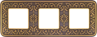 FD01373PB Fede Emporio Рамка 3-ная, Bright Patina