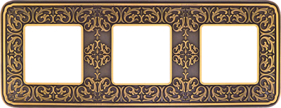 FD01373PB Fede Emporio Рамка 3-ная, Bright Patina