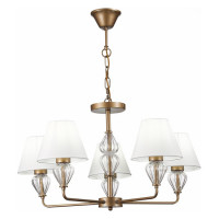 Evoluce SLE107423-05 Светильник подвесной Золотистый/Белый E14 5*60W