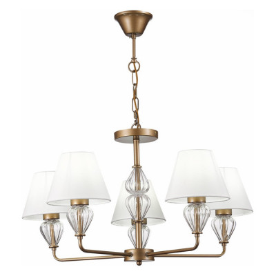 Evoluce SLE107423-05 Светильник подвесной Золотистый/Белый E14 5*60W