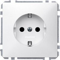 SD Розетка со шторками 2К+З 16А 250В~, полярно-бел.