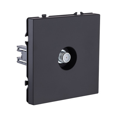 Розетка TV, черный матовый Kollinger Eclipse EC-020BK