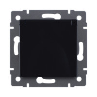 Розетка штепсельная SCHUKO 16A/250 В с крышкой, черный Kollinger REA-006BK для Aspekt, Eleganz, Reflex Розетка штепсельная SCHUKO 16A/250 В с крышкой, черный Kollinger REA-006BK для Aspekt, Eleganz, Reflex