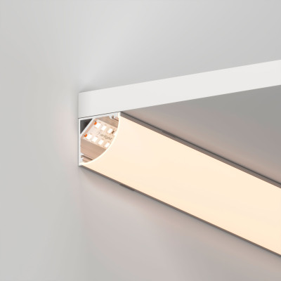 Профиль с экраном SL-KANT-H30-2000 ANOD+OPAL (Arlight, Алюминий), 036846