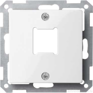 SM Накладка для разъёма LexCom 1хRJ11/RJ45, бел.